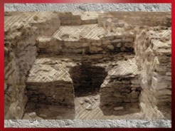 D'après les vestiges d'un four gaulois, Entremont, construction en pierres, Sud de la France, Gaule celtique. (Marsailly/Blogostelle)
