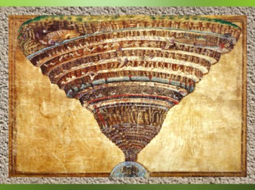 D'après L'Enfer, la Divine comédie de Dante, Sandro Botticelli, fin XVe siècle. (Marsailly/Blogostelle)