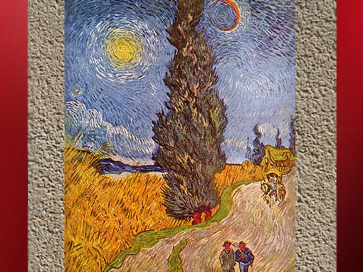D'après Le Cyprès, Vincent Van Gogh, 1890, XIXe siècle. (Marsailly/Blogostelle)