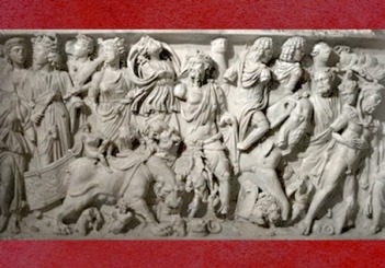 D'après le Triomphe de Bacchus, sarcophage, IIIe siècle apjc, Gaule Romaine, Lyon, France, Gaule Romaine. (Marsailly/Blogostelle)